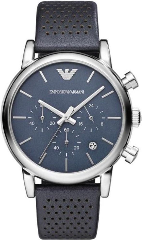 Emporio Armani AR1736 Blauer Chronograph Herrenuhr