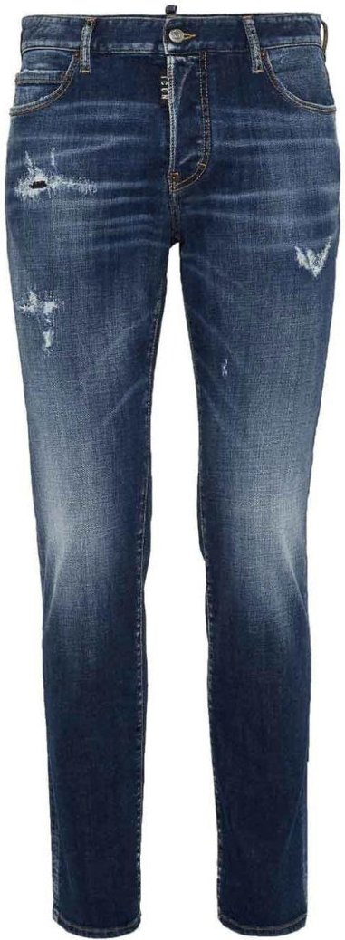 Dsquared2 Icon Jeans In Marineblau, Reguläre Passform