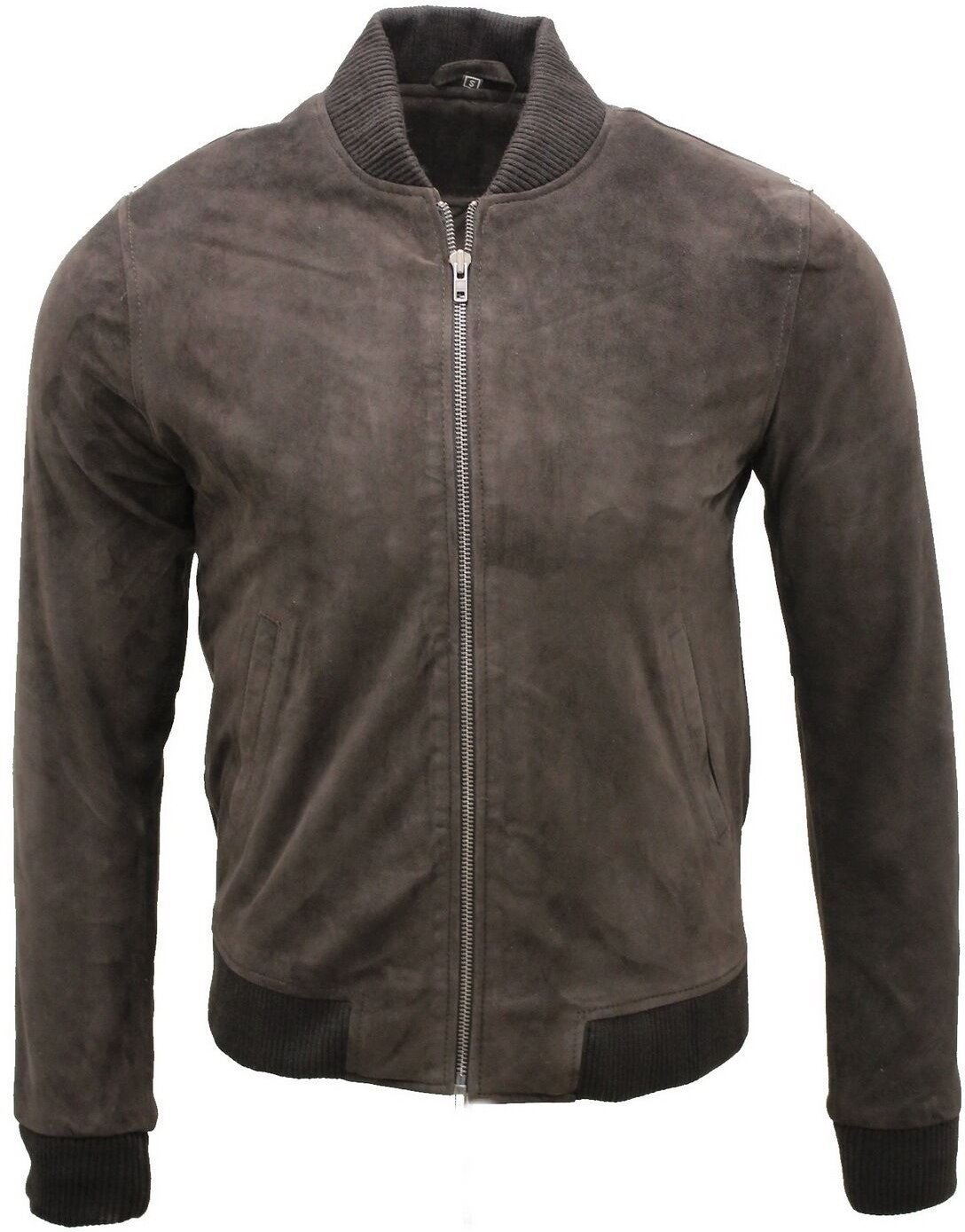 Varsity-Bomberjacke aus weichem Wildleder