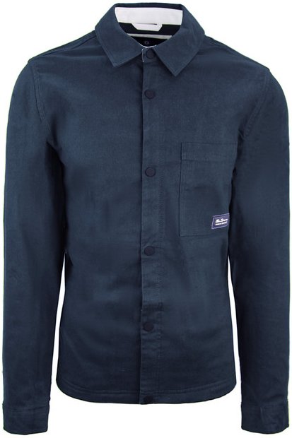 Ben Sherman Trucker Herren Navy Hemdjacke
