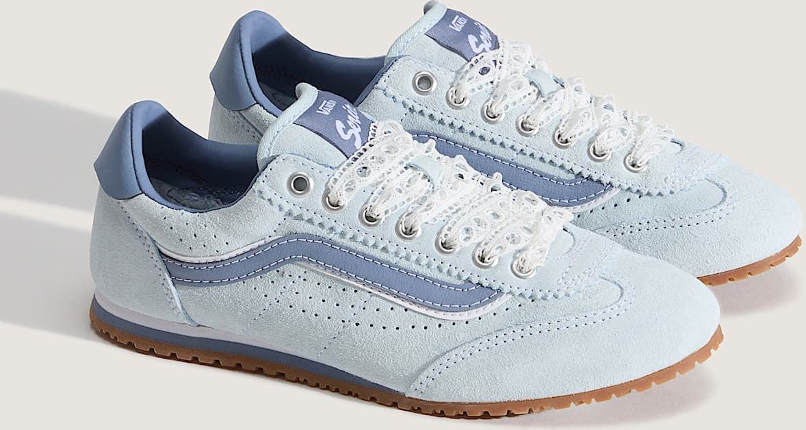 Vans Super Lowpro Wildleder Damen Blaue Sneaker