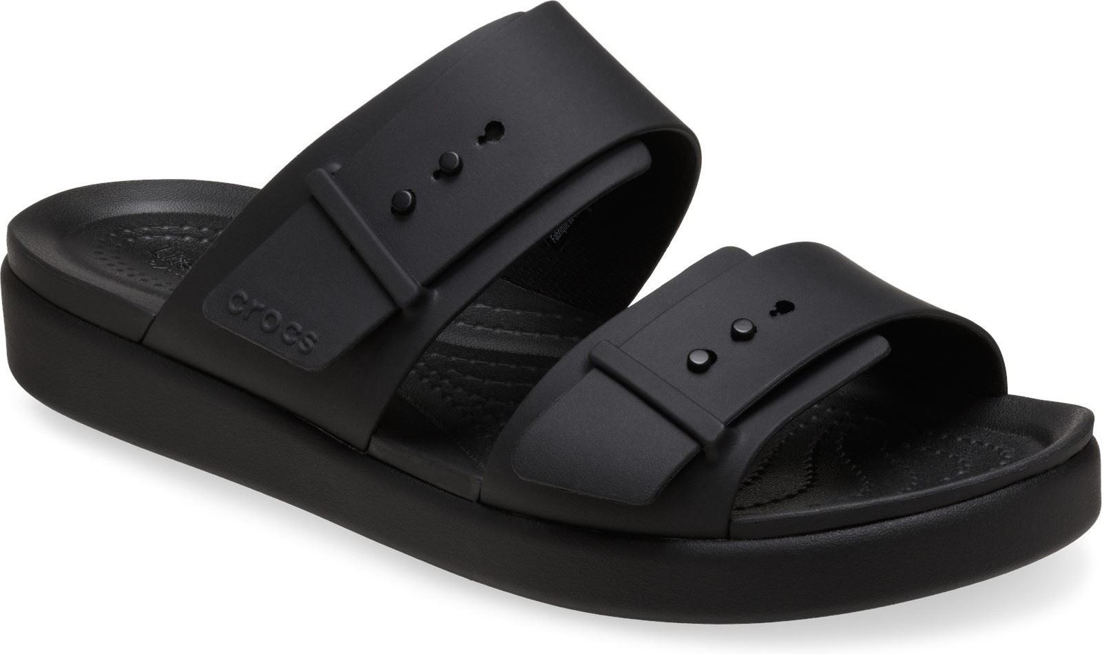 Crocs Brooklyn Buckle Damen Schwarze Sandalen