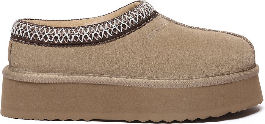 EVER AU Damen Leder Hausschuhe - Wonga