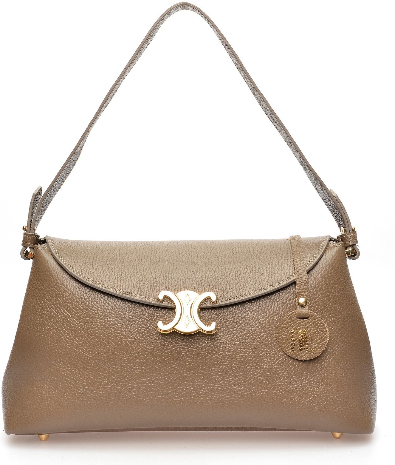 Anna Luchini Beiger Ledertasche