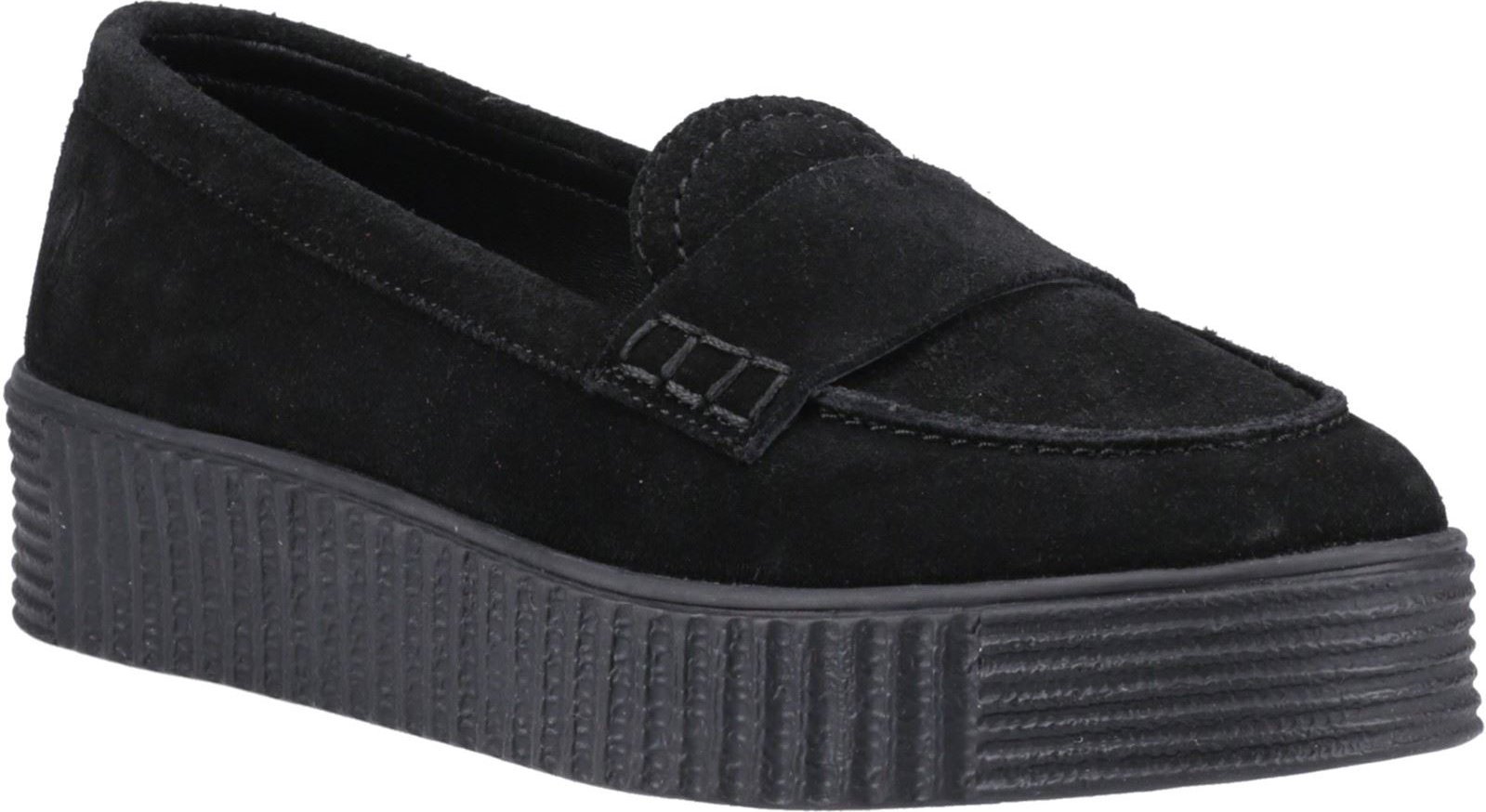 Thumbnail - Hush Puppies Tamara Wildleder Damen Schwarz Slipper