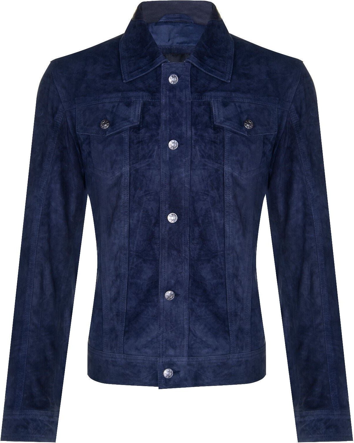 Herren Jeansjacke aus Ziegenveloursleder-Adelaide