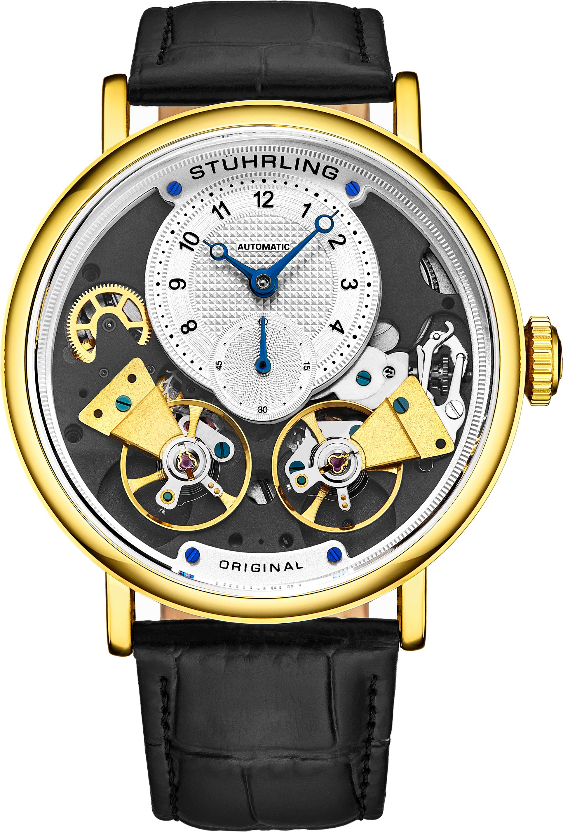 Gold und Schwarz Ares Automatik 43mm