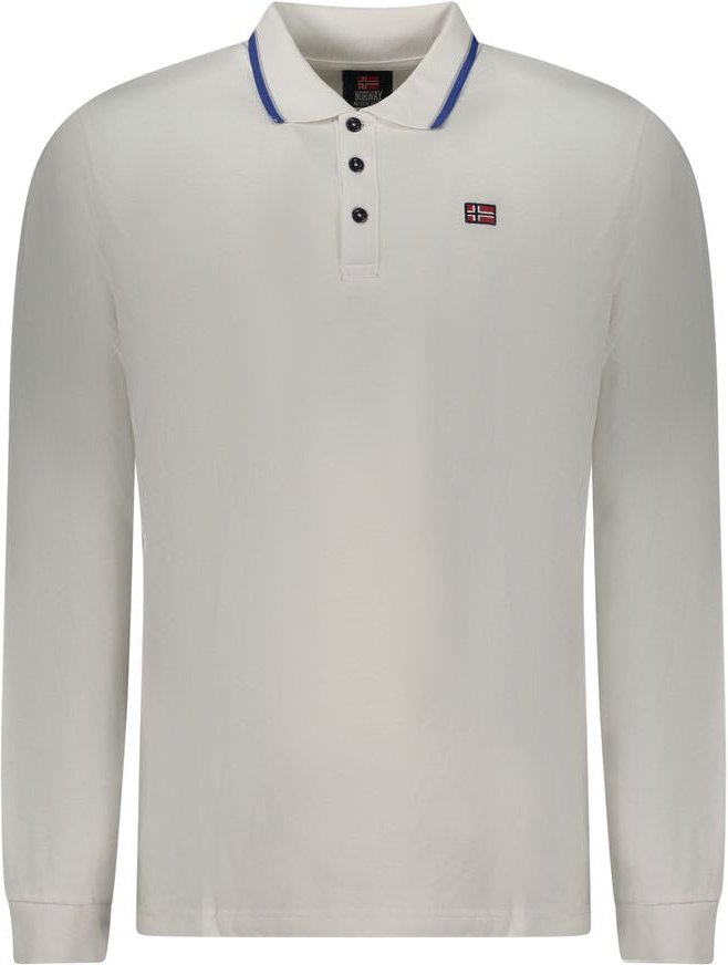 Norwegen 1963 Bianco Baumwolle Herren Polo-Shirt