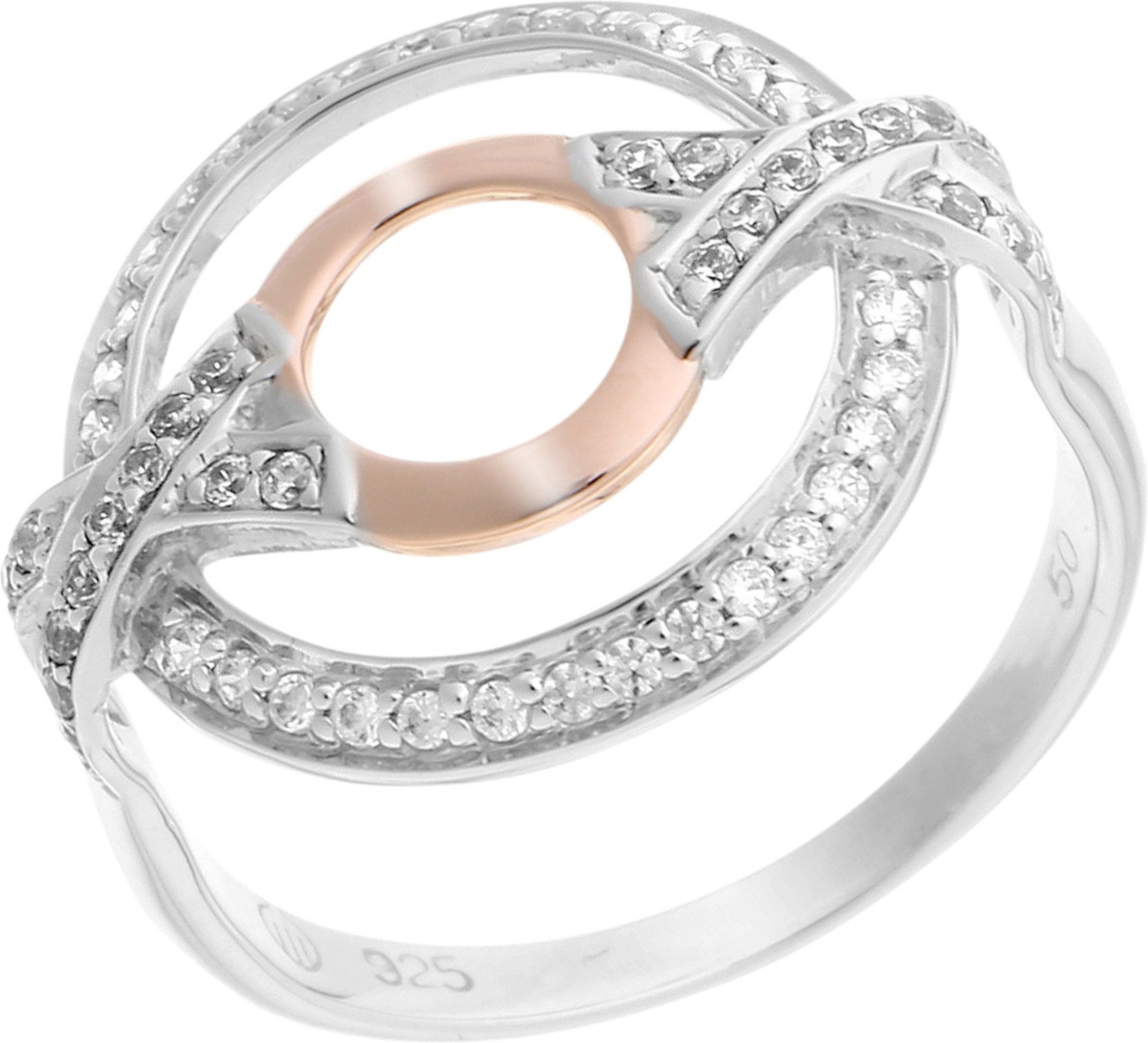 Thumbnail - Orphelia Damen-Ring Sterling-Silber 925 – Silber/Rosé ZR-7095/1