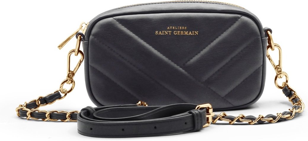 OPERA – Mini gesteppte Pochette – SCHWARZ