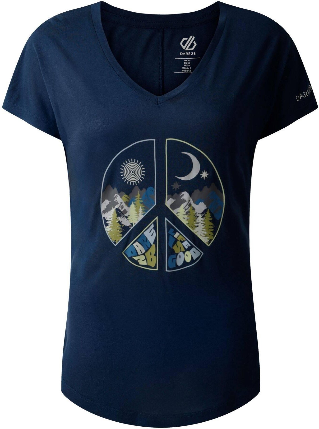 Dare 2B - "Serene" T-Shirt für Damen (Dunkel-Jeansblau)