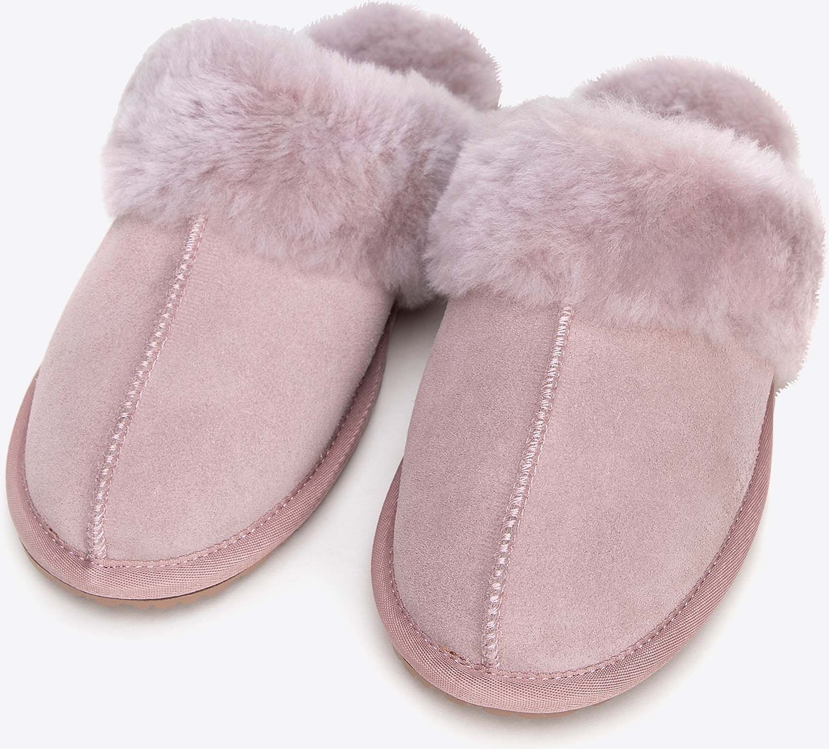 Wittchen Damen-Hausschuhe aus rosa Wildleder