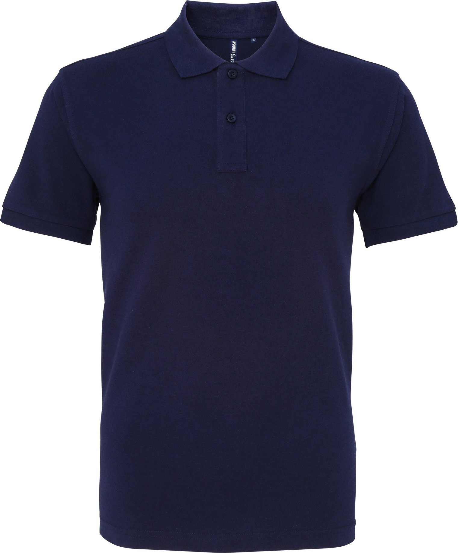 Asquith & Fox Herren Bio-Poloshirt in klassischer Passform (Marine)