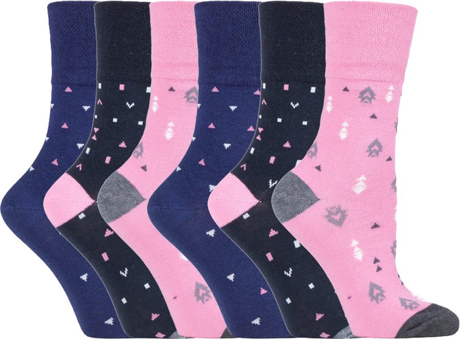 Gentle Grip - 6 Paar Damen Gentle Grip Nicht elastische Socken - SOLRH205