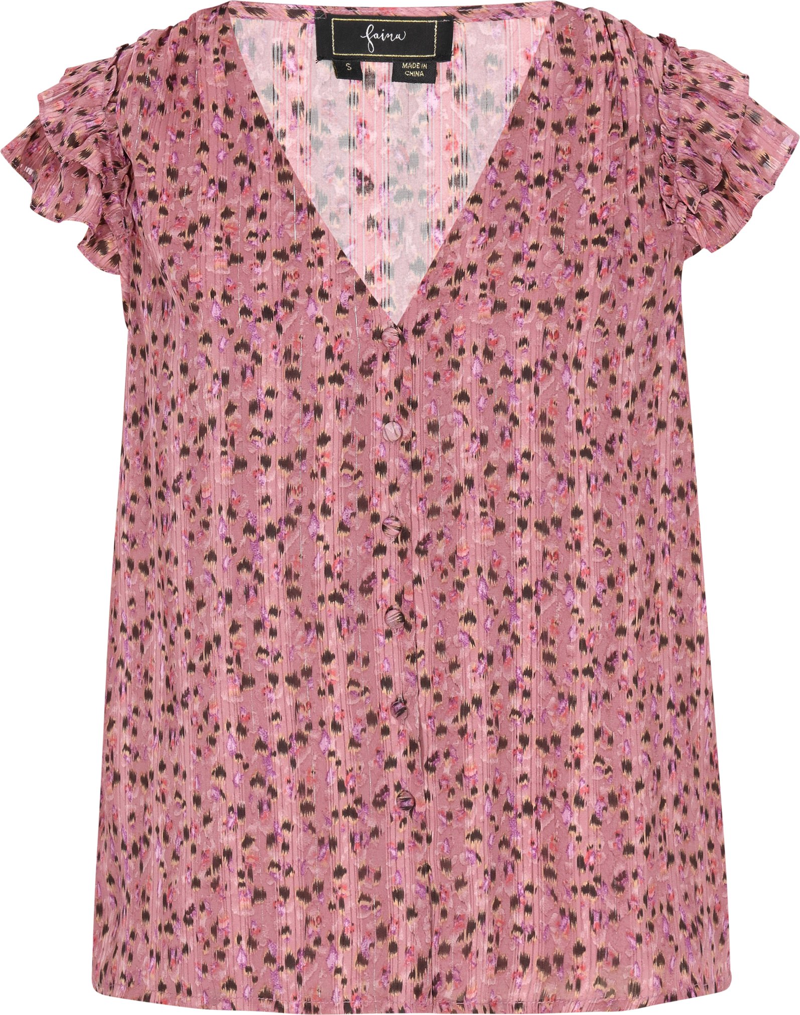 Thumbnail - Faina Bluse Frauen lila mehrfarbig