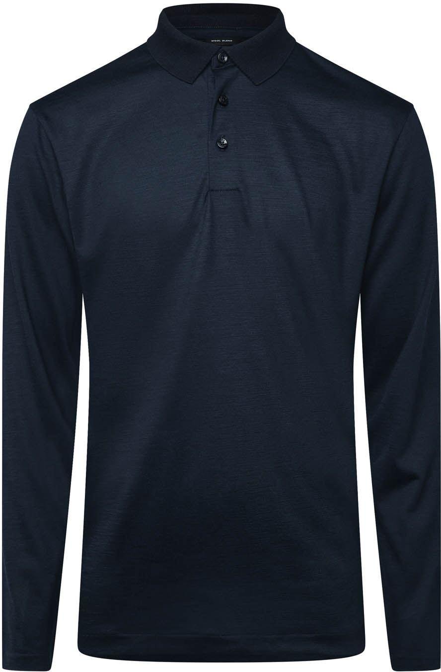 Hugo Boss - "H-Pado 110" Poloshirt für Herren, Langärmlig (Dunkelblau)