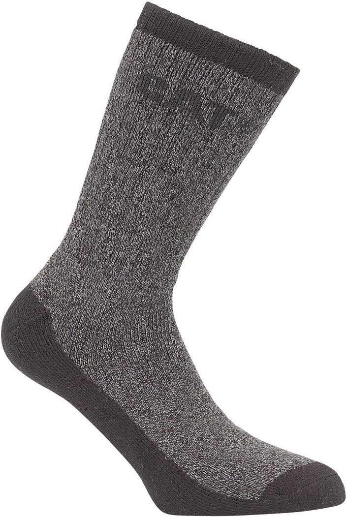 Caterpillar Herren Thermo-Socken / Arbeitssocken, 2 Paar (Schwarz)