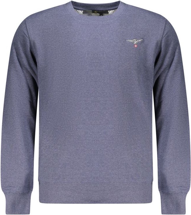 Accademia Militare Blauer recycelter Baumwoll-Herrenpullover