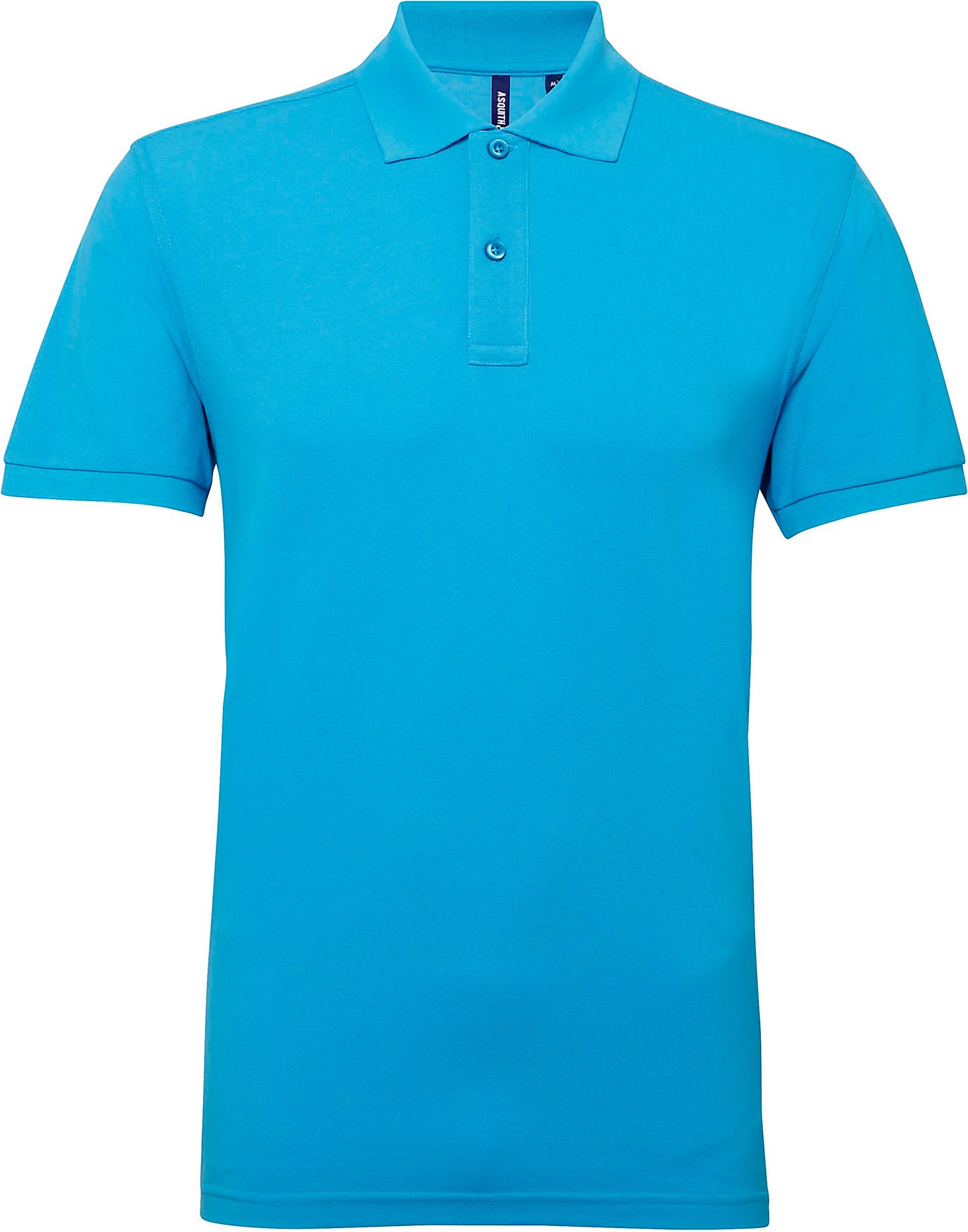 Asquith & Fox Herren Kurzarm Performance Blend Polo Shirt (Türkis)