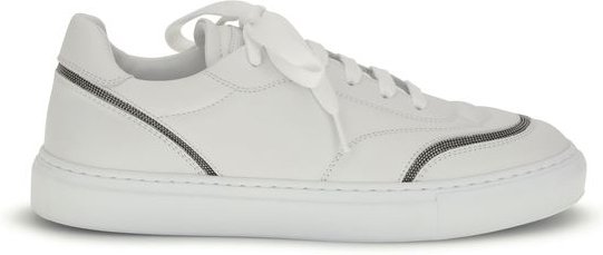 Sneaker mit Ledernahtdetails