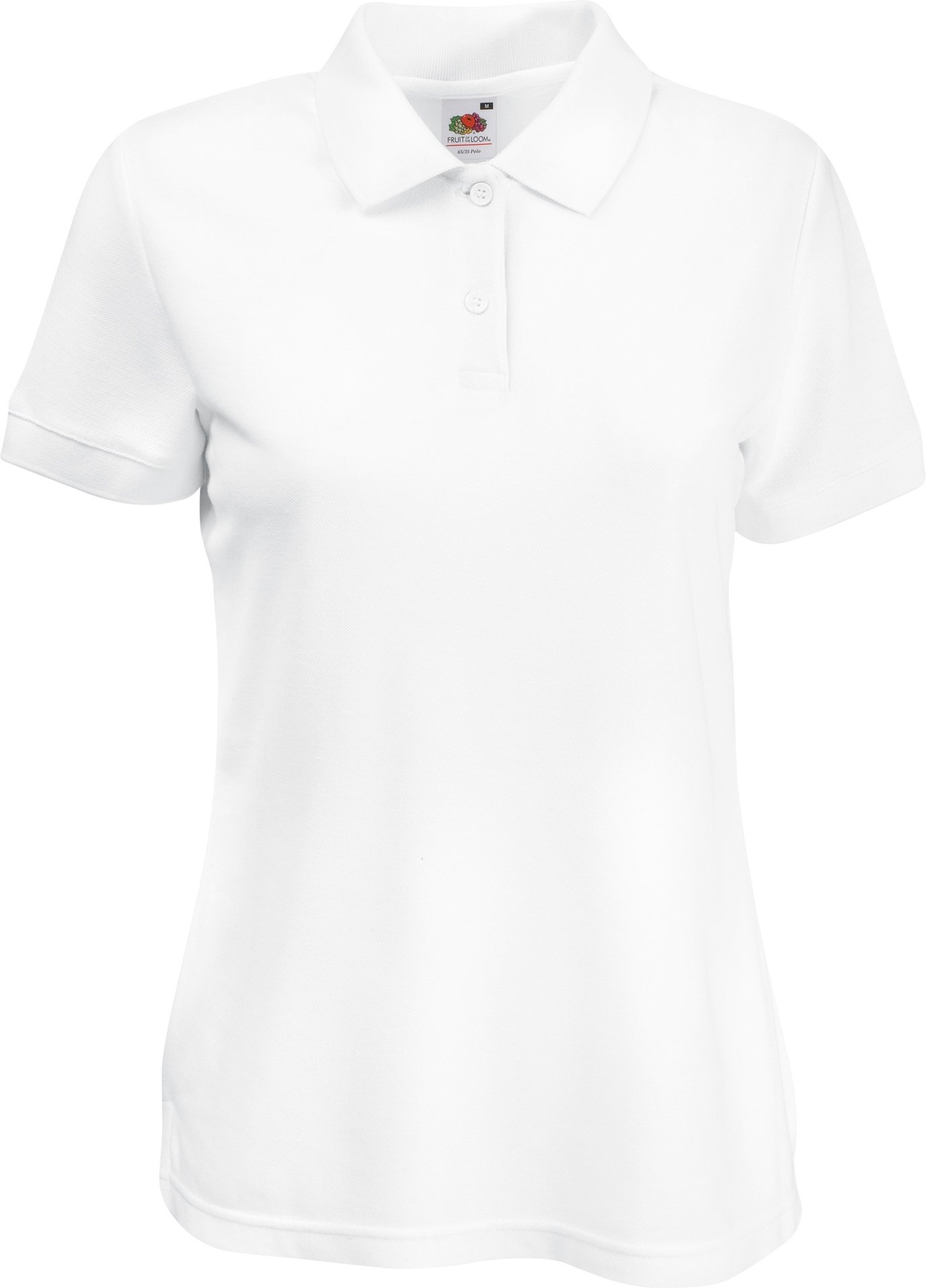 Fruit Of The Loom Womens Lady-Fit 65/35 Kurzarm-Poloshirt (Weiß)