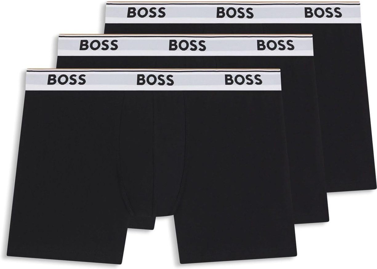 Boss - "Power" Boxershorts für Herren (3er-Pack) (Schwarz/Weiß)