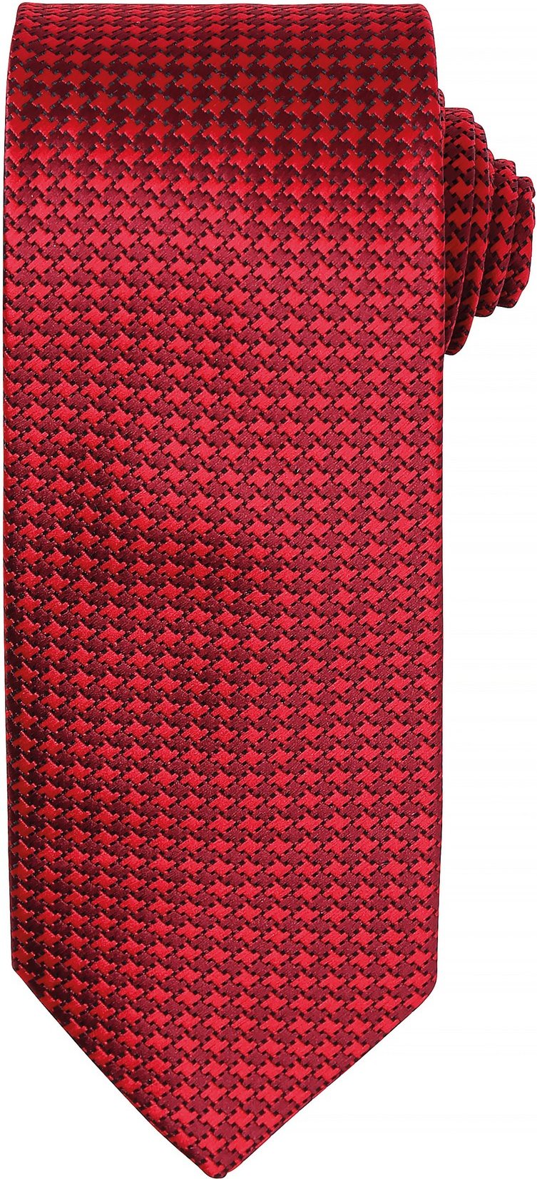 Thumbnail - Premier Mens Puppy Tooth Formal Work Krawatte (Rot)