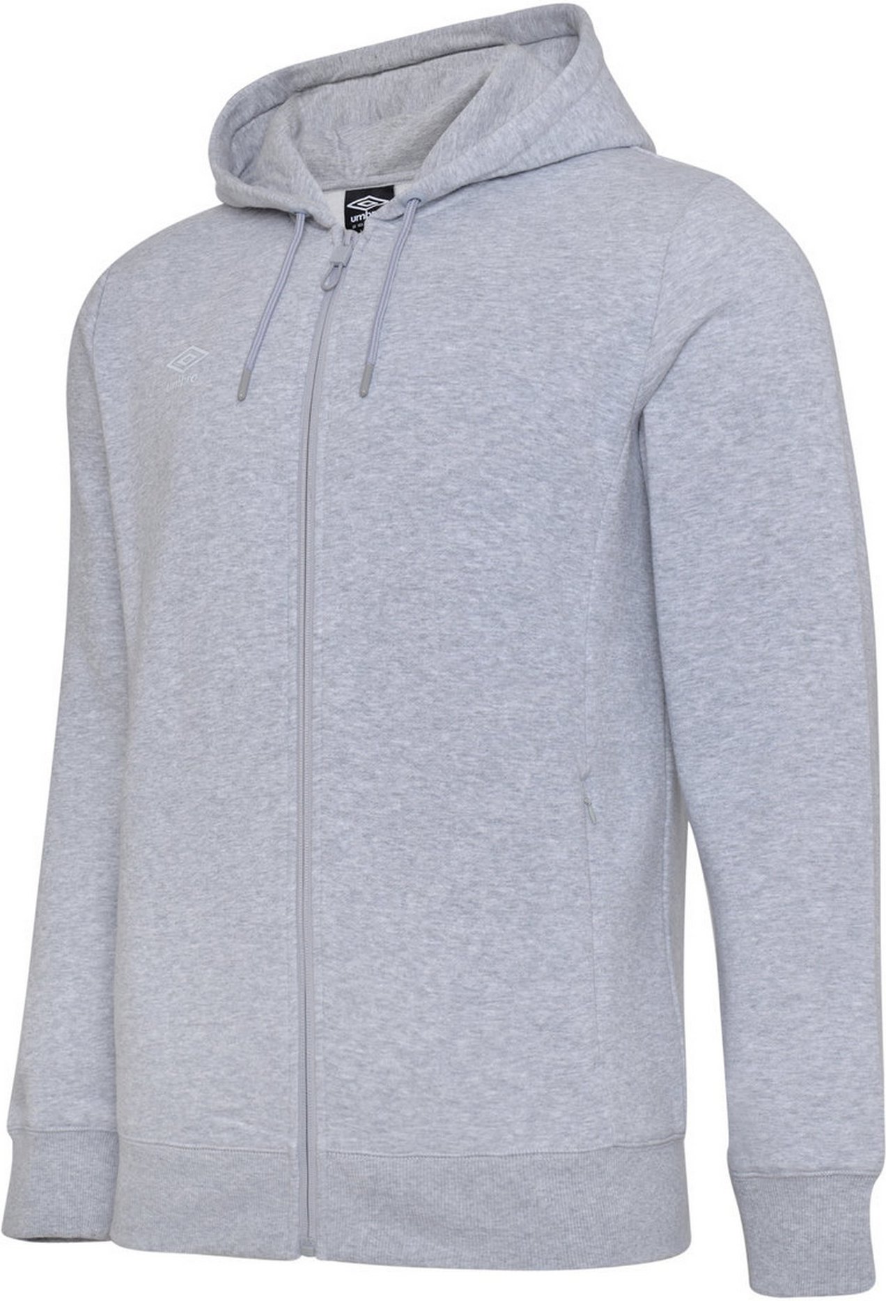 Umbro Mens Club Leisure Hoodie (Graumeliert/Weiß)