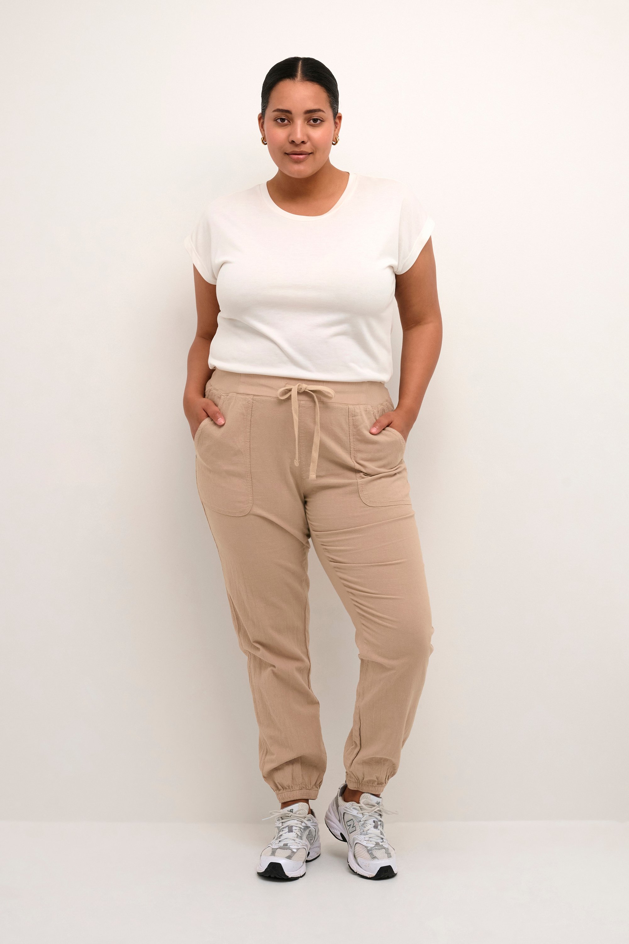 Pants Suiting Loose fit Classic Sand