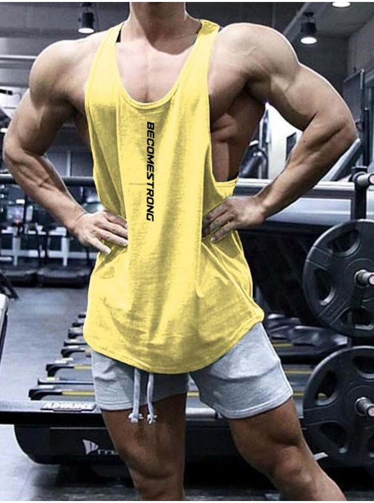 Thumbnail - Herren Übergrößen Rundhals-Top mit breiten Trägern