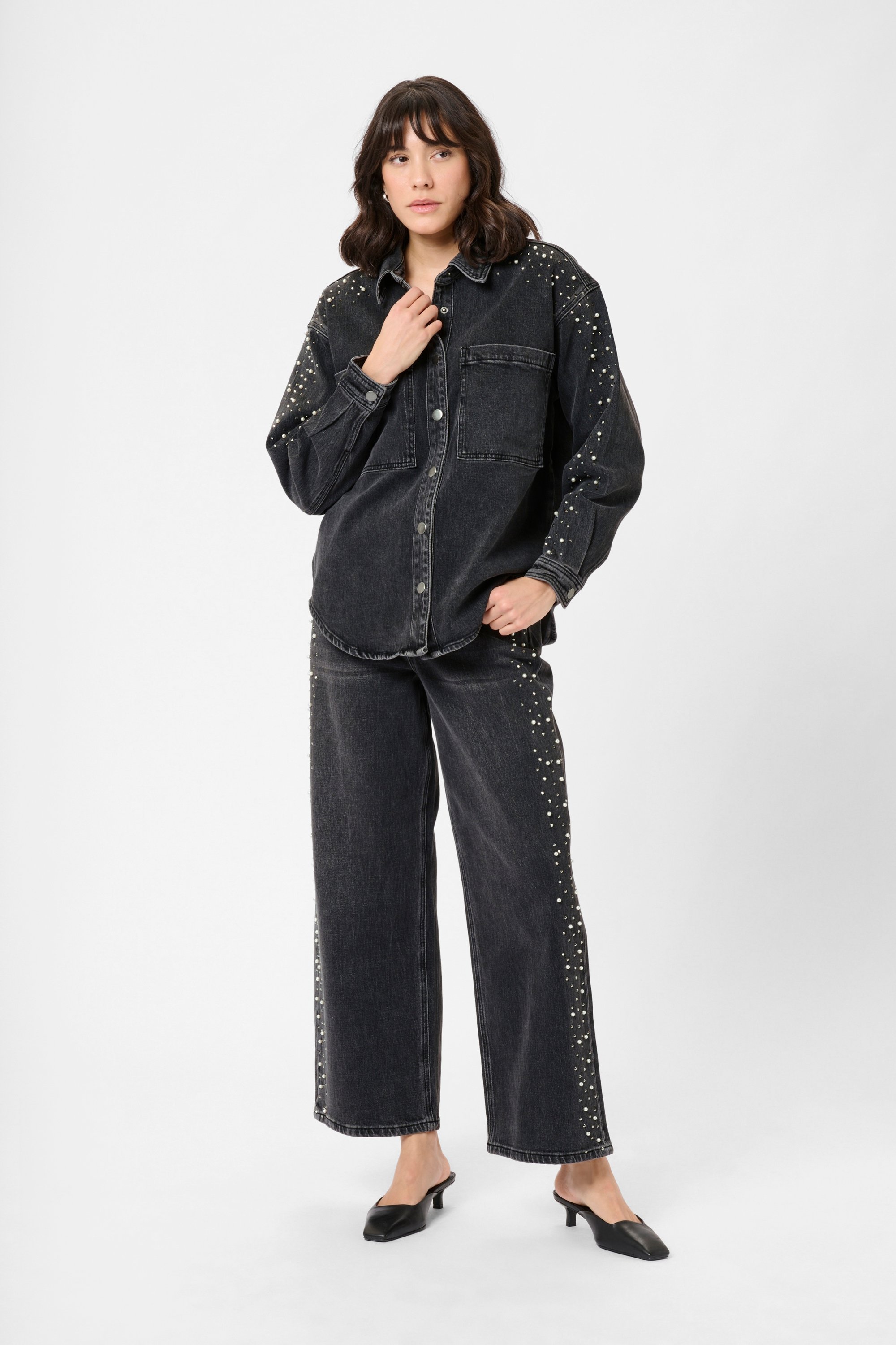 Jeanshemd KApetra Jeanshemd Tight fit grey