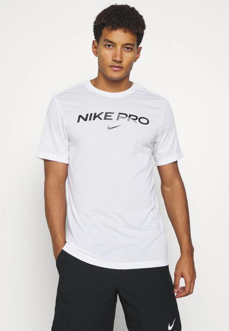 Nike Pro Dri Fit Herren-T-Shirt in Weiß