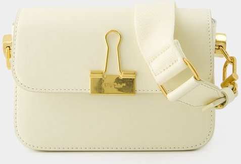 Hobo Plain Binder Bag - Off White - Leder - Beige