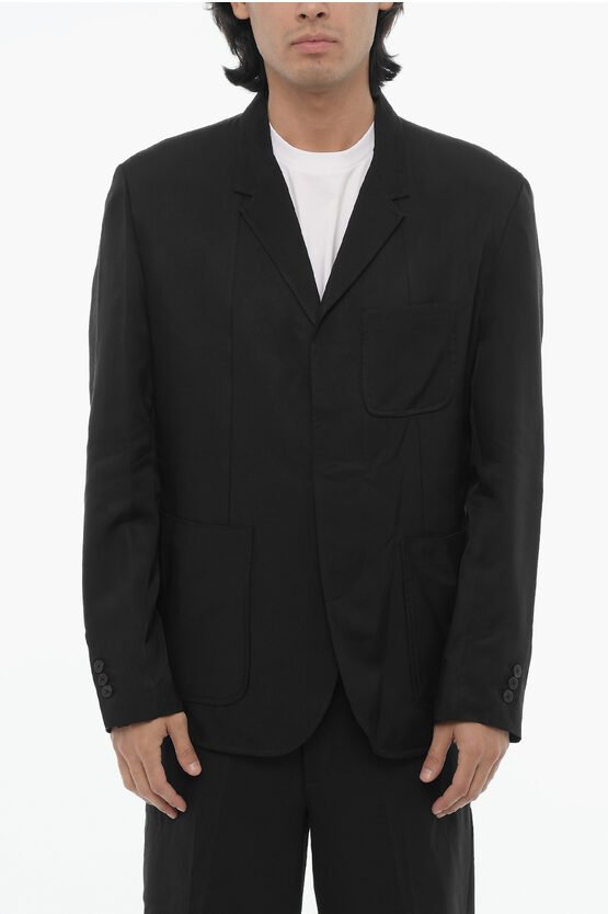 Slim Fit Blazer mit 3 Knöpfen und Seitenschlitzen