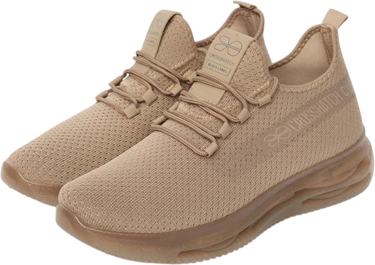 Crosshatch - "Matfen" Sneaker für Herren, Flyknit (Sand)