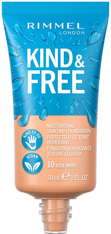 Kind & Free Skin Tint Foundation #10-rose Ivory 30 ml