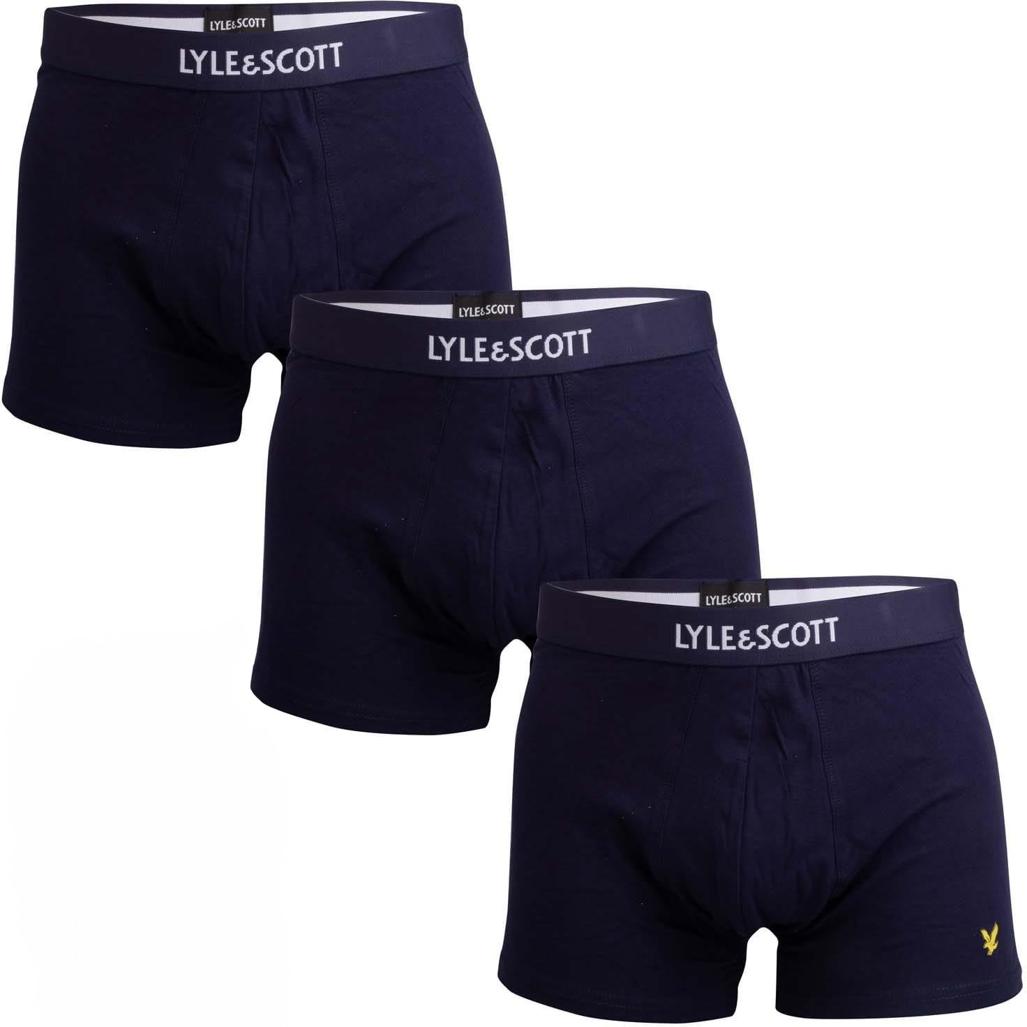 Lyle & Scott - "Devon" Boxershorts für Herren (3er-Pack) (Marine)