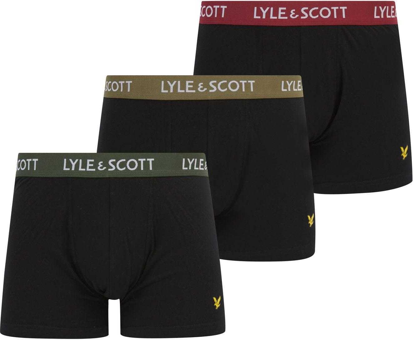 Lyle & Scott - "Core" Boxershorts für Herren (3er-Pack) (Schwarz)