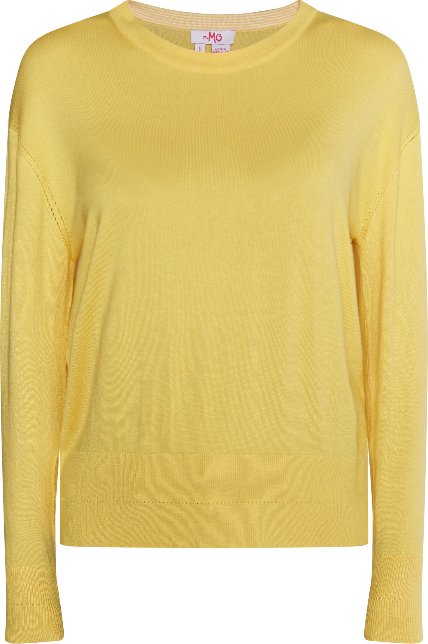 Mymo Strickpullover Damen Höllengelb