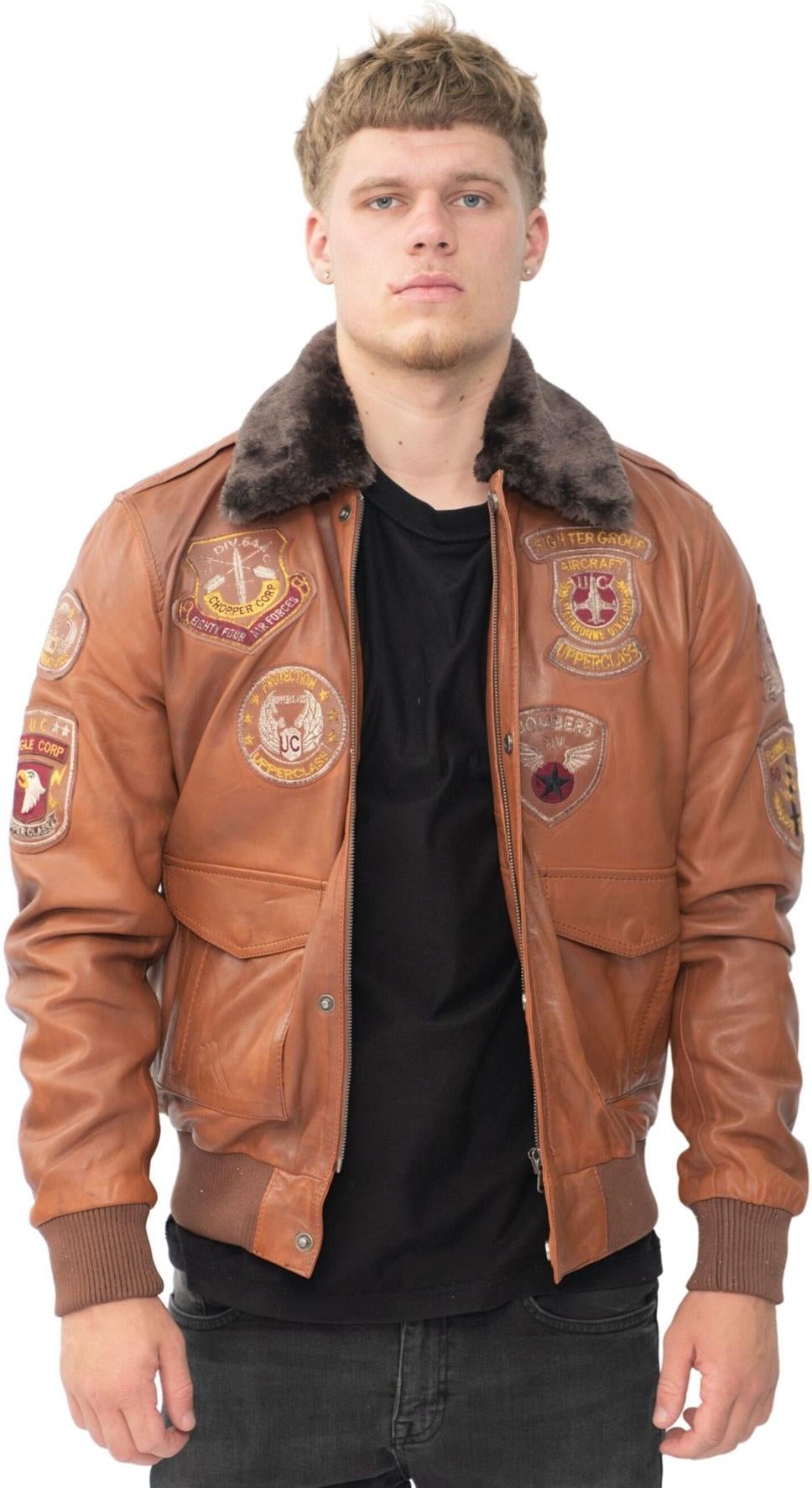 Herren Leder Air Force Bomberjacke - Belgrad