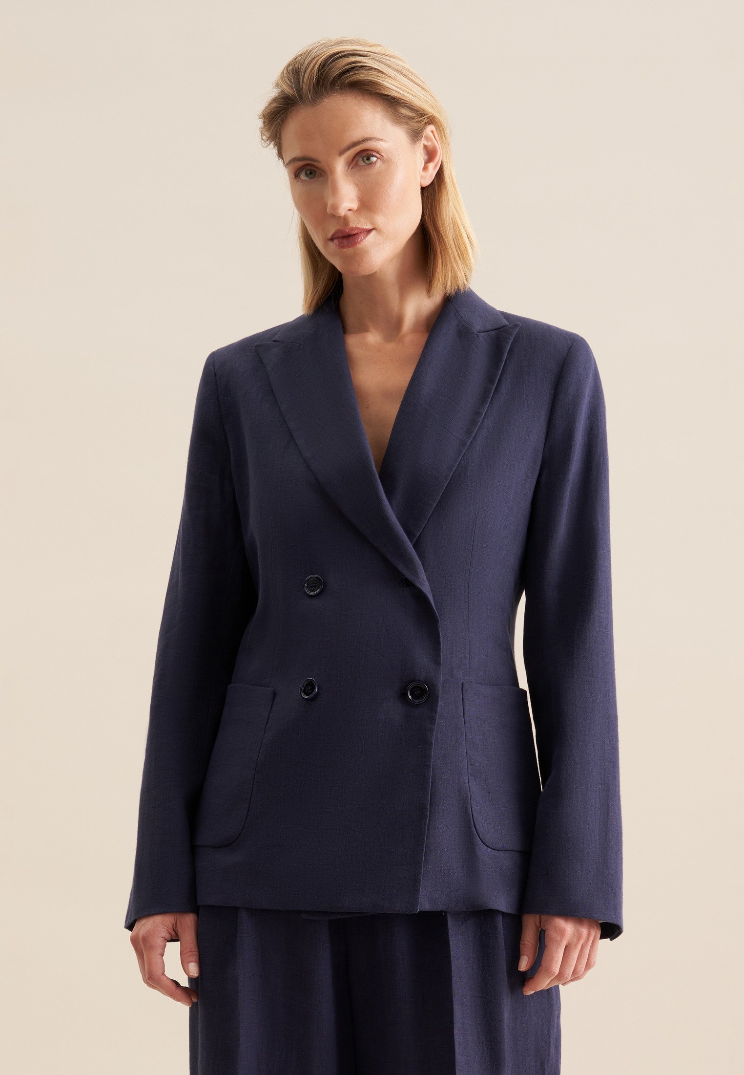 Blazer Damen Dunkelblau