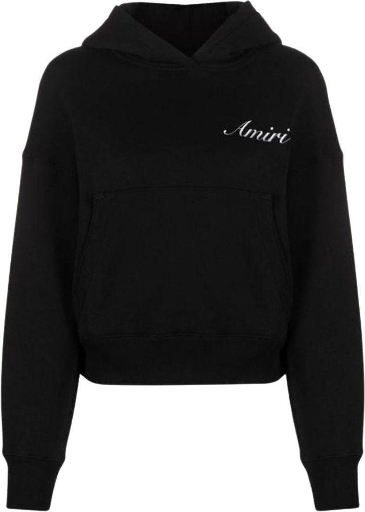 Amiri MA Script Schwarzer Kapuzenpullover