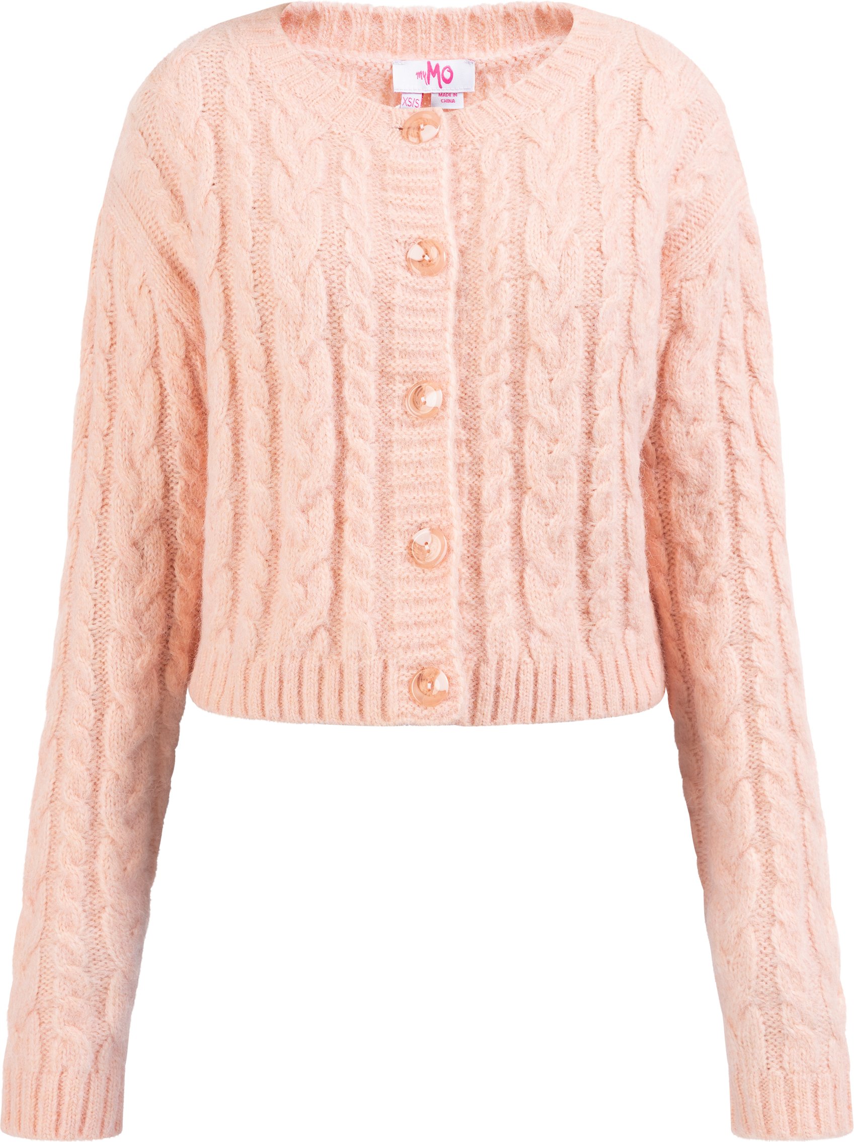 Mymo Strickjacke Damen rosa
