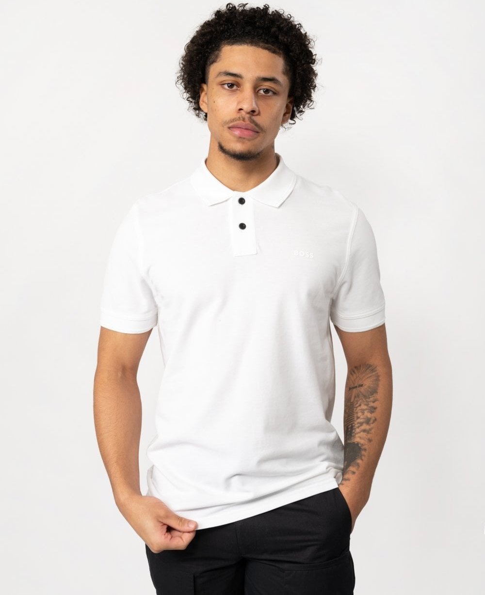 Thumbnail - BOSS Orange Prime Herren Baumwoll-Piqué Polo-Shirt mit Logo-Print NOS