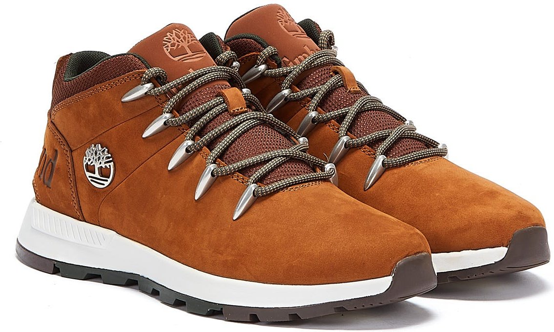 Timberland Sprint Trekker Nubuck Mid Mens Rust Brown Stiefel