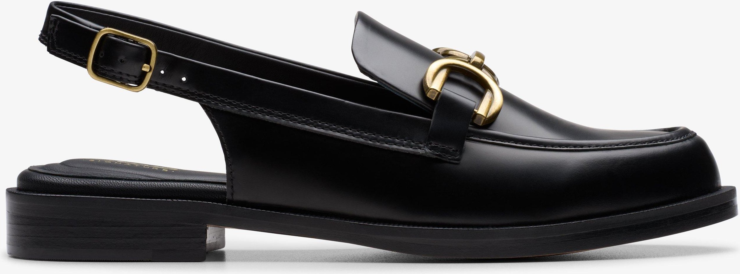 Straven Sling Black Leather Schuhe