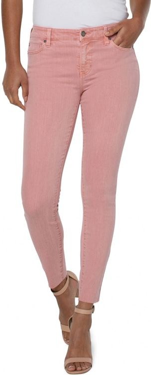 Abby-Jeans mit knöchellangem, knöchellangem Saum in Rose Blush