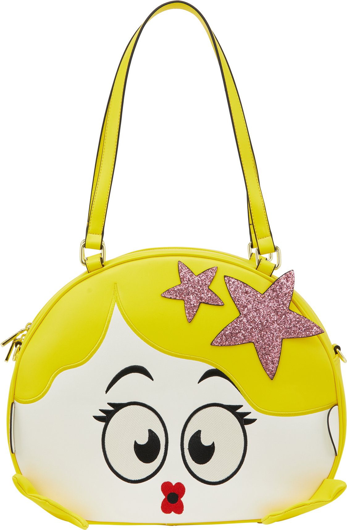 Mymo Handtasche Handtasche Frauen weiß gelb