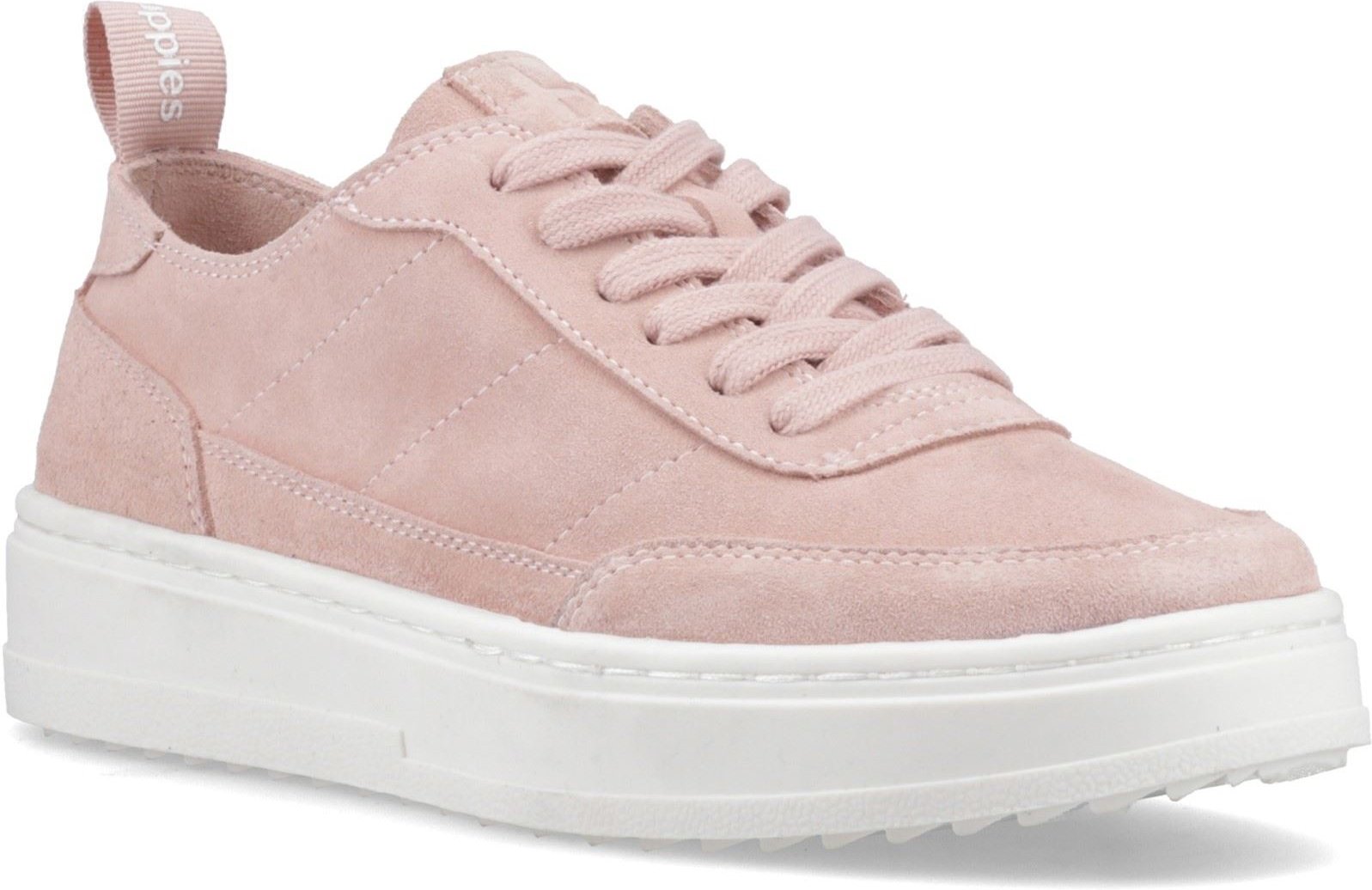 Hush Puppies Nesta Leder Frauen Rosa Standard Sneakers