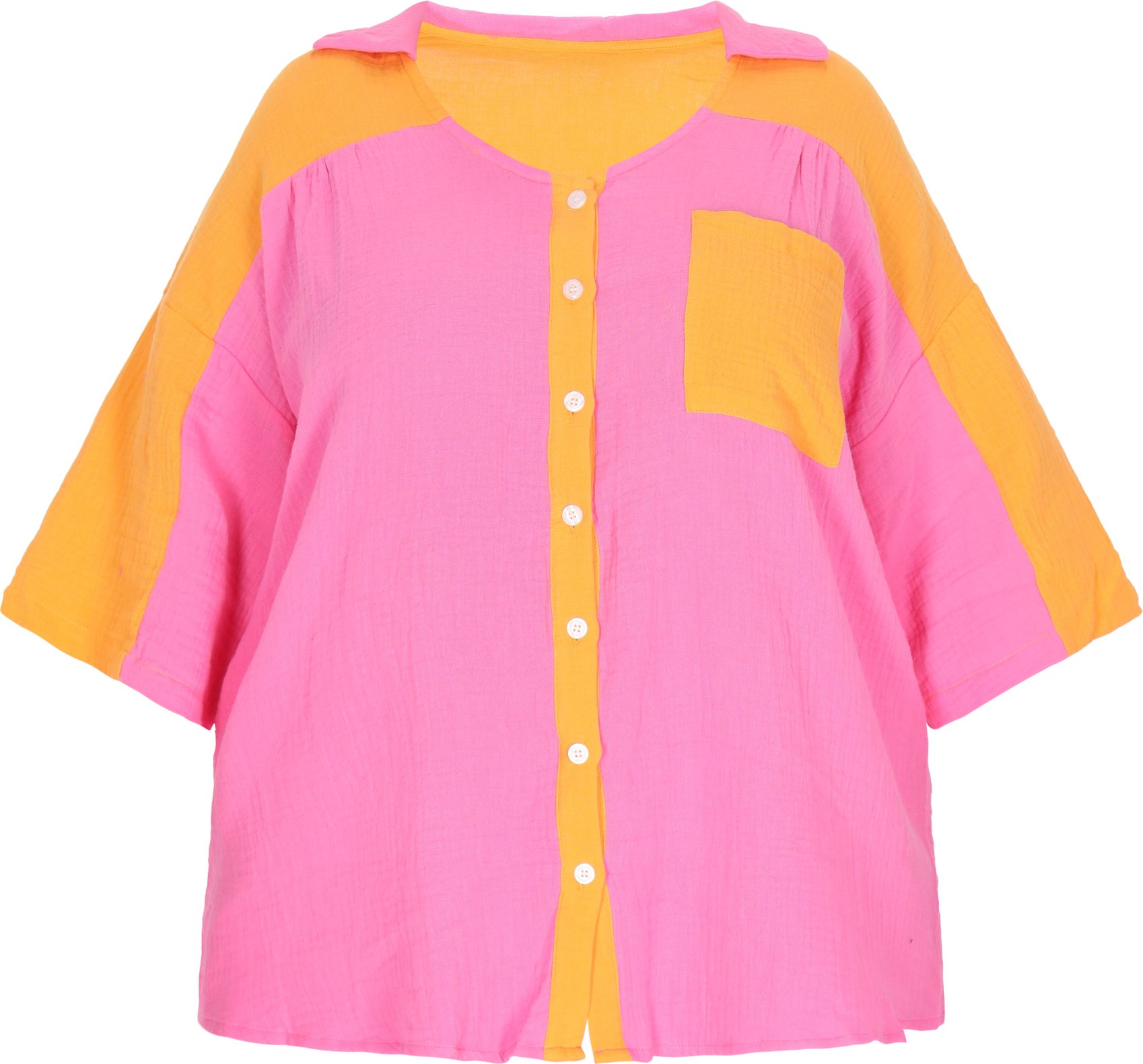 Mymo Bluse in großen Größen Frauen rosarot